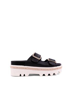 ShuShop Black Xyla Platform Sandals